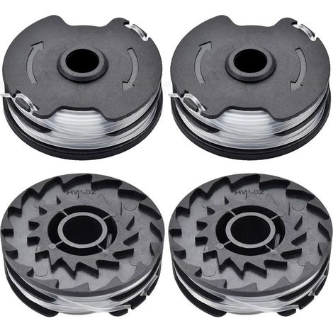 4pcs Bobine Fil Coupe Bordure Parkside, Compatible Avec PRTA 20-Li A1/B2/C3, PRT 300/550 A1/A3, Pièce Détachée Débroussailleuse, 1,6mm Pour Parkside (Lidl) Outils (4 Bobines) (1/5)