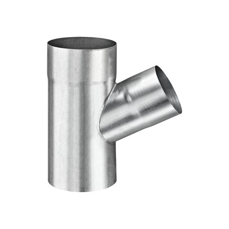 GRÖMO® Zink Rohrabzweig 72° ø76/76, 63021 (1/2)