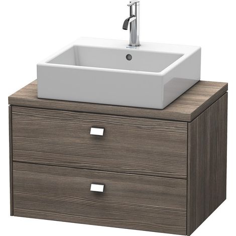 BRIOSO consolle bassa con maniglia cromata 442x720x480mm abete