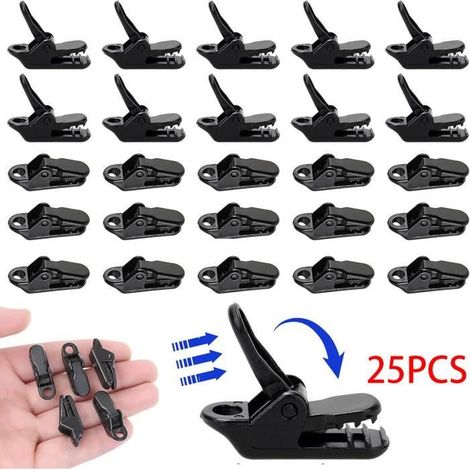 HONORNIC - Pinces à bâche,Attache de Bâche,Clip de Bâche de Tente,Clips de Fixation Coupe-Vent,pour Toile d'ombrage,Camping,Auvent,Bannières (1/4)