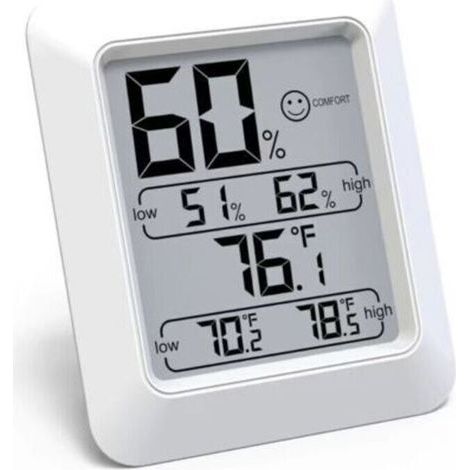 Hygromètre Numérique Intérieur Thermomètre D'ambiance et Indicateur & Moniteur D'humidité et de Température (1/5)