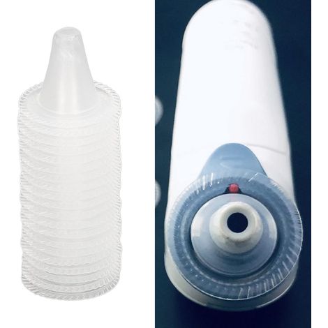 20 Pièces Sonde de Thermomètre Auriculaire Couvre Bouchons de Recharge Filtres D'objectif Couvertures Jetables pour Thermomètres Auriculaires Numériques (1/5)