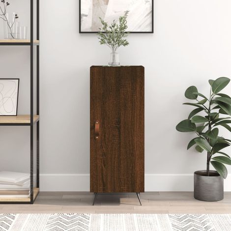 Buffet, Meuble de Rangement, Armoire de Cuisine Chêne marron 34,5x34x90 cm Bois d'ingénierie NKK46572 (1/5)