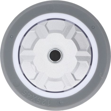 Roue en Caoutchouc TPR 13 cm 200 kg Capacity Amortissement Silencieux Résistante pour Chariot Caddie (1/5)
