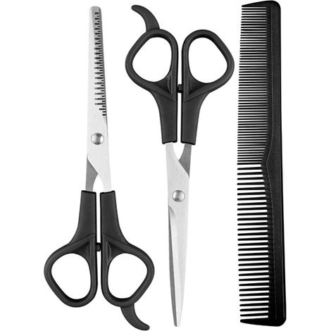 Ciseaux À Couper Les Cheveux - Ciseaux Éclaircissants Et Peigne - Kit Coiffure Pour Enfants - 3 Pièces (1/5)
