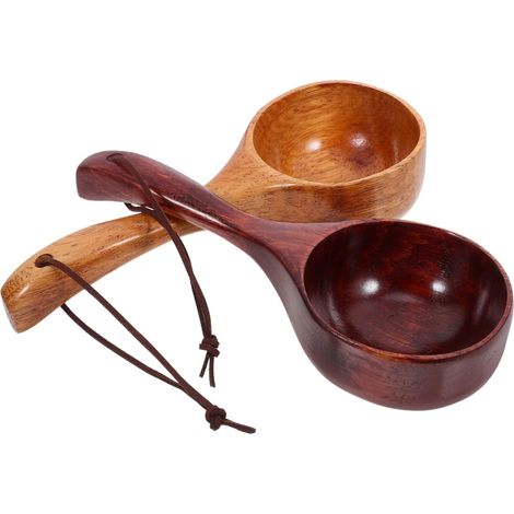 Lot de 2 louches ergonomiques pour la cuisson des soupes et du riz (1/4)