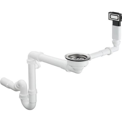 Válvula de desagüe / rebose manual HG D12-10. para fregadero 500 cromo