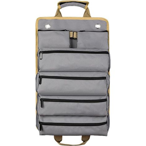 Sac à outils de quincaillerie, grande capacité, épais, gris (tissu Oxford). (1/5)