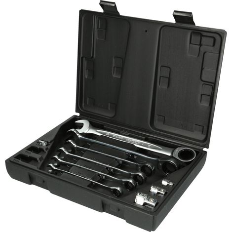 KS Tools GEARplus Ratschenringmaulschlüssel-Satz, 10-tlg. (1/4)