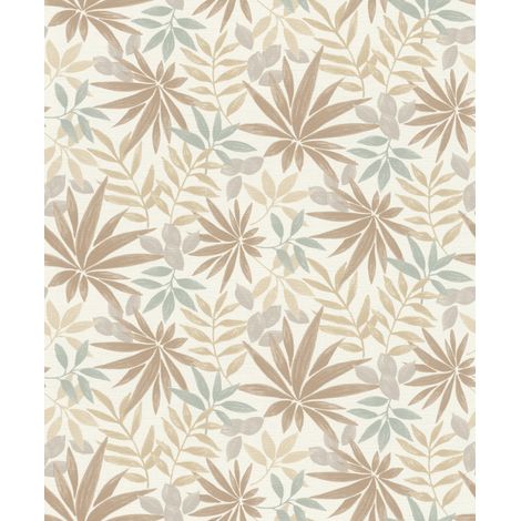Rasch Vliestapete Country Charme Blätter bunt 10,05 x 0,53 m