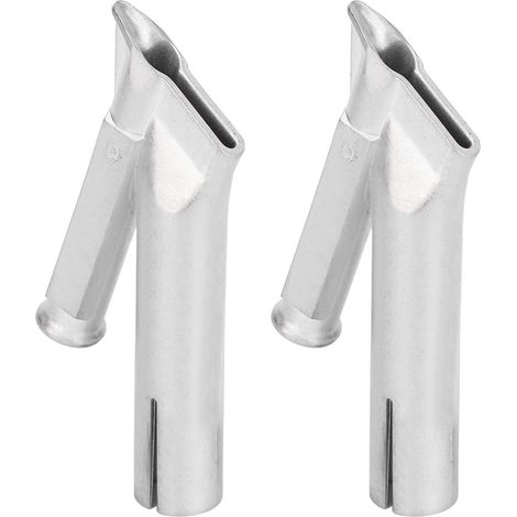 2 Pièces Buse de Pistolet à Souder Circulaire en Acier Inoxydable pour Soudage Plastique Rapide (1/5)