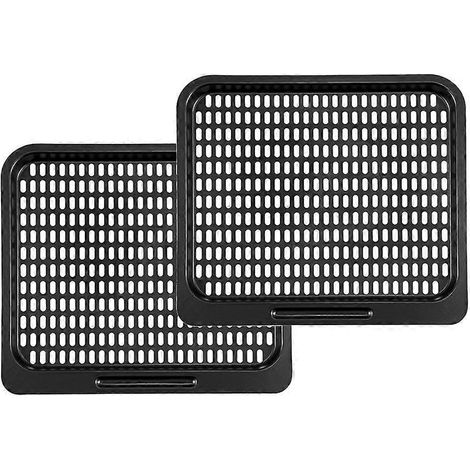 Lot de 2 plaques de cuisson antiadhésives faciles à utiliser, avec grille de cuisson en maille. (1/5)