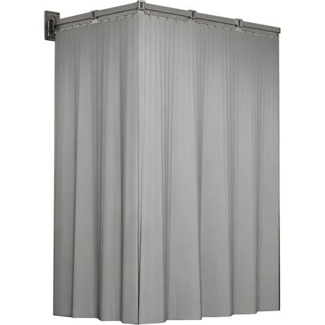 Tringle à rideau de douche sans perçage, pliable à 5 positions, en forme de L/U avec ventouse puissante, rideau de douche avec barre pour douche d'angle, séparateur de pièce sans perçage, araignée de (1/5)