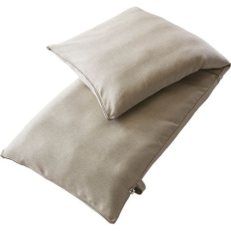 PRIMROSE - Coussin Bain de Soleil 70x190 Déhoussable Tissu Déperlant Sable (1/5)
