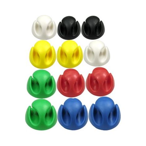 Range-câble RS PRO, Ø maximum 5mm, en PVC, type Pince ( Prix pour Paquet de 12 )