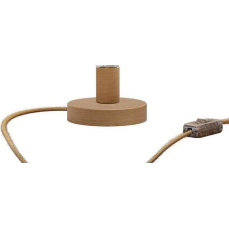 Creative-cables lampe de table posaluce en bois naturel - ablb10leutrn06
