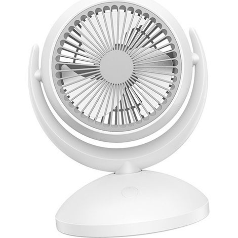Nouveau ventilateur de circulation d'air rechargeable par USB pour une utilisation domestique, haute puissance, adapté aux dortoirs étudiants, aux bureaux et aux applications oscillantes. (1/5)