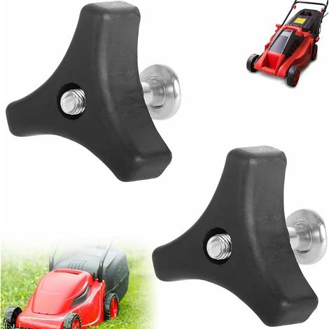 Boulon de Rechange pour Tondeuse à Gazon, Poignée Universelle de Tondeuse à Gazon, Poignée de Tondeuse à Gazon, 2 Pièces Tondeuse à Gazon Triangle Poignée, Outil pour Tondeuse à Gazon Machine (1/5)