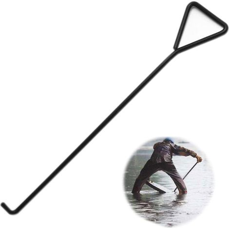 Couvercle de Regard Crochet Acier Inoxydable Crochets pour Couvercle de Canal Crochets pour Plaque D'égout Crochet de Trou D'homme Clé à Grille Caniveau Crochets de Levage pour Plaques D'égout 40cm (1/5)