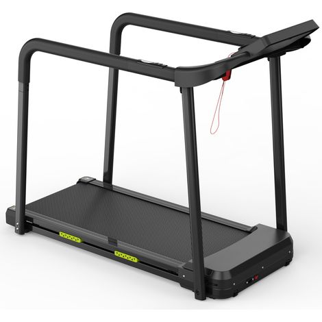 Tapis roulant per anziani con grande schermo LED, 135 kg, APP, nero (1/5)