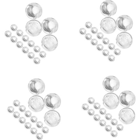 4 Ensembles Porte-Boucle De Perles Chaîne Perlée pour Stores Aveugle Bouchon Accessoires pour Stores Boucle D'arrêt De Chaîne De Perles De Rideau Pompon Transparent Pièces 4 (1/5)