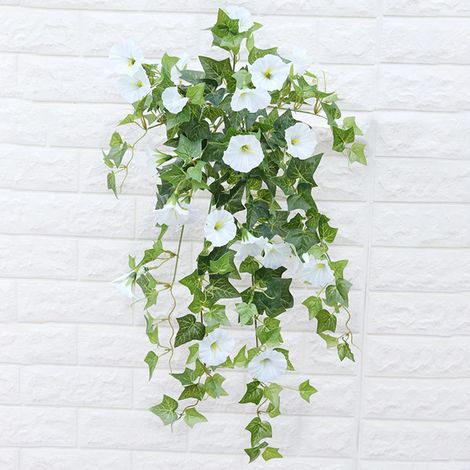 Fleur artificielle de liseron en soie de 65,5 cm, fausse plante suspendue pour mariage, fête à la maison, décoration de table à faire soi-même-AquaForge