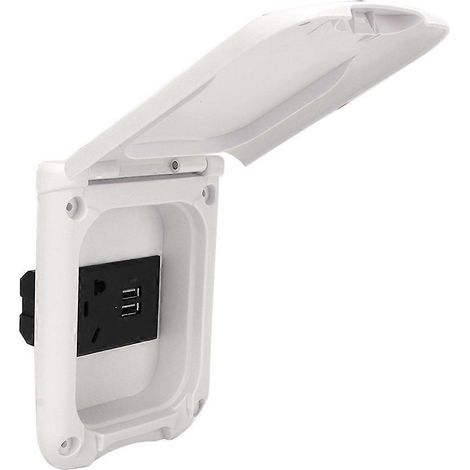 Boîtier de prise électrique pour VR, couvercle magnétique multifonctionnel, kit de douille de lampe extérieure résistante aux intempéries (1/5)