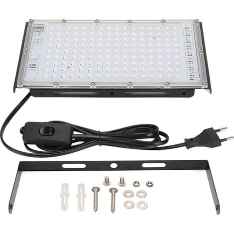 200-W-LED-Pflanzenlampe, IP65 wasserdicht, 144 LEDs, energiesparend, Quantum-Board-Technologie, 180–240-V-EU-Stecker (1/5)