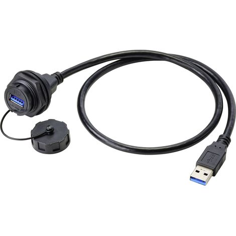 TRU COMPONENTS Embase femelle USB 3.0 type A embase femelle 50 cm IP67 Contenu: 1 pc(s) Y668812 (1/5)