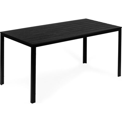 Gastronomie-Gartentisch 156 x 78 cm Schwarz