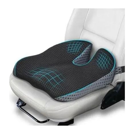 Coussin Voiture Conducteur - Siège Rehausseur Adulte en Mousse Mémoire Chaise Bureau Anti-Glissant pour Voiture/Bureau/Camion (1/4)