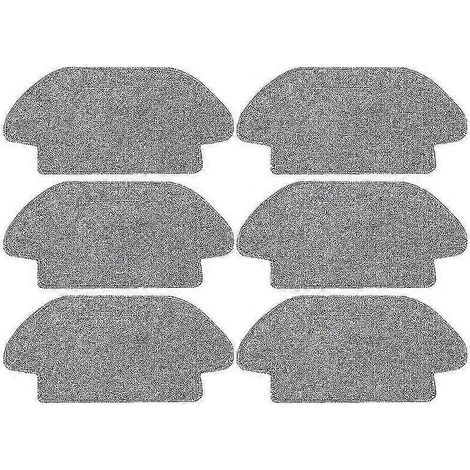 Paquete de 6 toallitas para aspiradora robot Mi Robot Vacuum Mop 2S / S12 / Mop P / Mop Pro. Almohadilla de microfibra lavable. Accesorio de paño para mopa. (1/4)