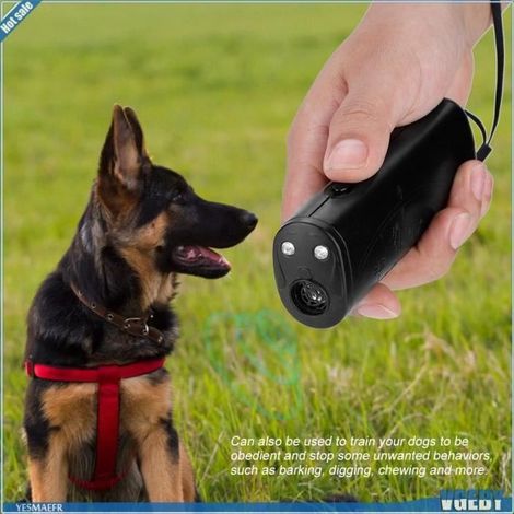 VGEBY Dispositif anti-aboiement pour chien Répulsif ultrasonique multifonctionnel pour chiens, dispositif animalerie dressage (1/4)