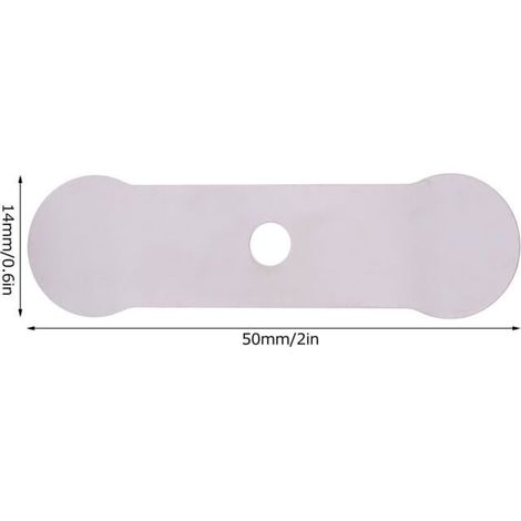 Plaque de Valve pour compresseur d'air, 20 pièces, Machine silencieuse sans huile, accessoires de remplacement en aluminium (plaque de Valve longue 14x50mm) (1/4)