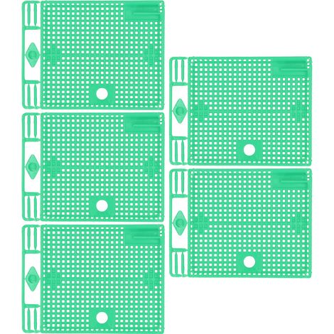TOPINCN Isolatore per api regine riutilizzabile, 5 pezzi, gabbia portatile per presentazione ape regina, strumenti per apicoltura (verde) (1/5)