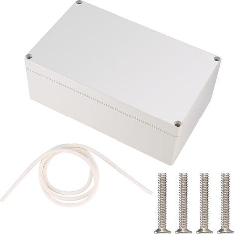 Boite de Derivation Etanche IP65 Electrique Exterieur, Boîte de Jonction Connecteurs, Boitier Plastique Electronique Extérieur (Beige 20X12X7.5CM) (1/5)