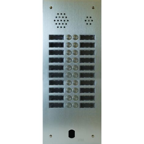 Plaque audio alu 2r 20bp 2VOICE complete URMET A83/220M