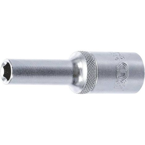 Douille Longue Six Pans 12,5 mm (1/2) - 8 mm - Acier Résistant - Précision et Durabilité, Zones Difficiles - D-Work