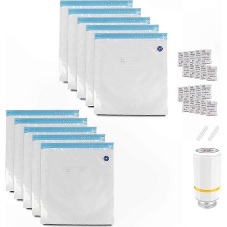 Vakuumversiegelte Beutel für 3D-Filamente, transparente Beutel mit Pumpe, Feuchtigkeits- und Kondensationsschutz, luftdichtes Aufbewahrungsset (1/5)