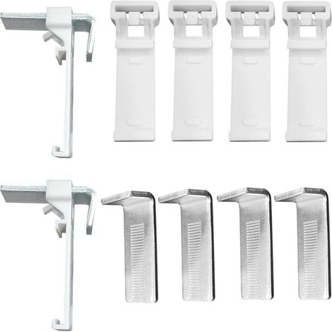 10 Stück Plissee-Metall-Vorhang-Montagecode-Zubehör, Rollo-Vorhang-Rollo, feste Halterung, Hang-Code-Zubehör