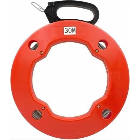 Aiguille tire fil 30M Aiguille électricien en Acier, Fish Tape pour Cable en Boîtier Plastique avec Tête Flexible de Guidage (1/5)