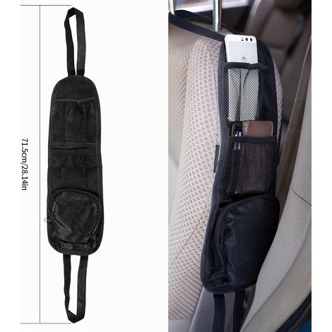2 Pièces Organisateur de Voiture, Rangement Côté et Latéral de Siège Auto, Support de Sac à Suspendre (1/4)