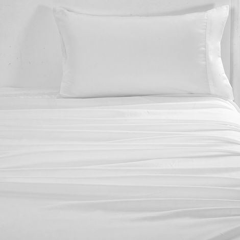 Ensemble de draps doux, couvre-lit à poches profondes, literie de haute qualité, blanc crème, taille 1 place, 3 pièces (1/4)