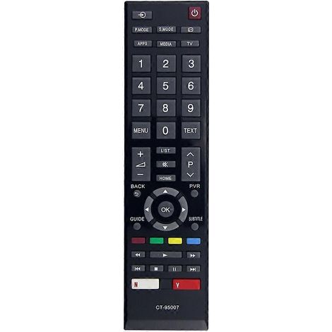 Ersatzfernbedienung CT-95007 für Toshiba 43S3965, 43L5995EV, 32L5995, 43L5997EV, 43E5603EXT und 49L5995 LED Smart TVs (1/5)