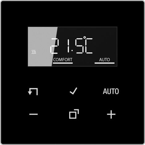 Jung LB-Management Raumthermostat-Display, Serie LS, schwarz LS 1790 D SW (1/2)
