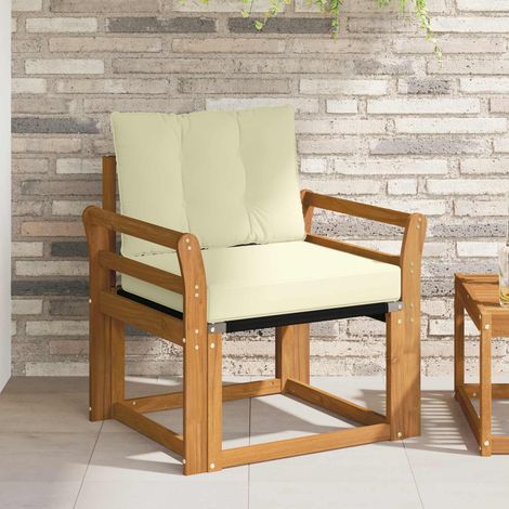 Outdoor-Sofagarnitur Massives Akazienholz und Textilene