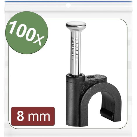 Quadrios 24CA432 Nagelschellen 24CA432 Bündel-Ø-Bereich 5 bis 8 mm Schwarz 100 St.