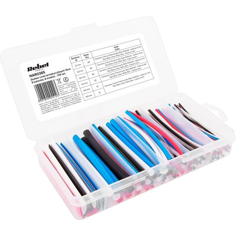 Schrumpfschlauch-Set, 10 cm Schrumpfschlauch, 170 Stück