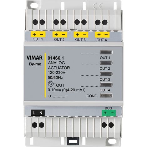 VIMAR - 01466.1 Hausautomatisierungsaktor mit 4 analogen Ausgängen