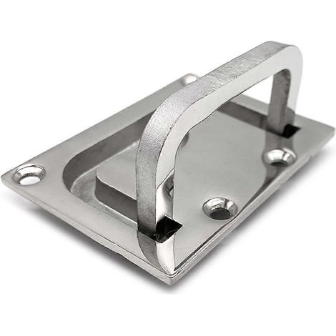 Poignée de levage en acier inoxydable 316 pour trappe, casier, armoire, quincaillerie pour bateaux (1/5)